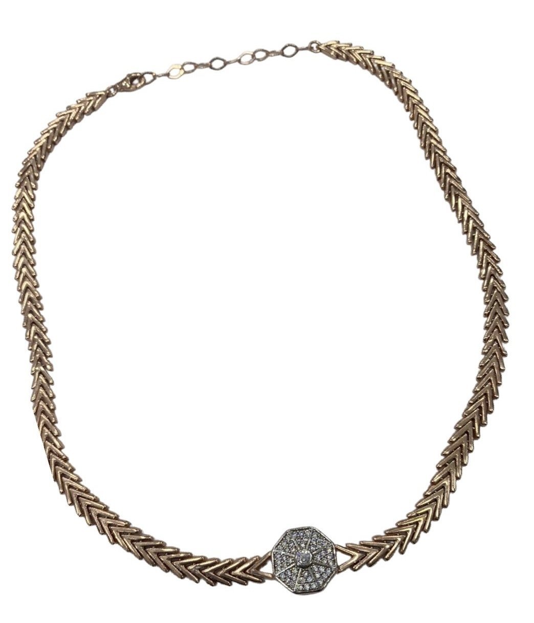 Madalyon Balık Sırtı Choker