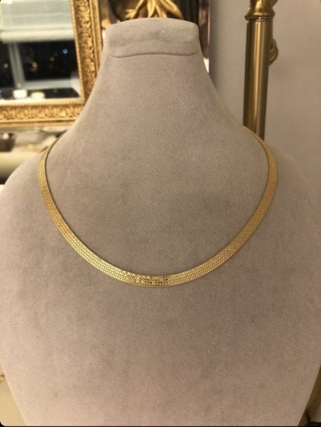 Imported Flat Mesh Necklace