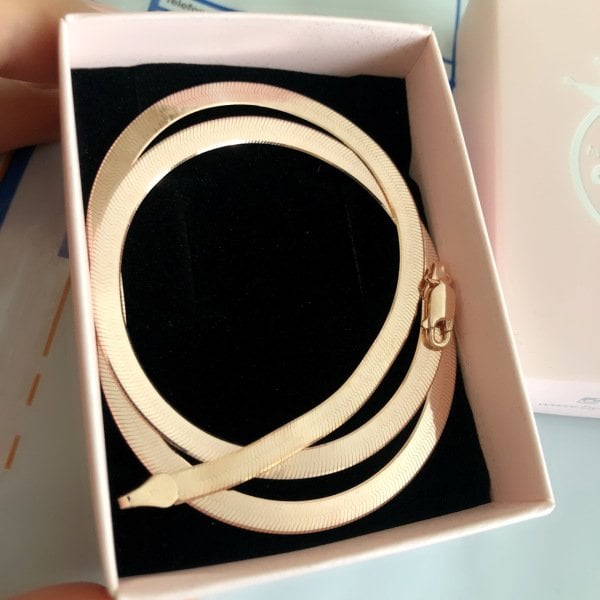 Kalın Yassı İthal Kolye