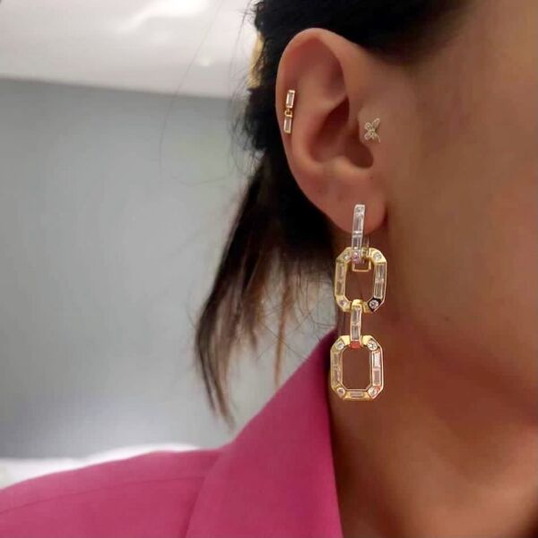 Baget Tasarım Küpe (Tek)