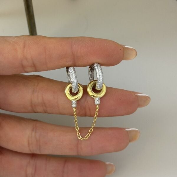 Zincirli Trion Küpe