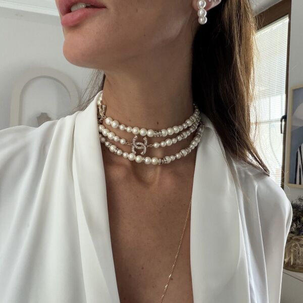 İthal C İnci Kolye