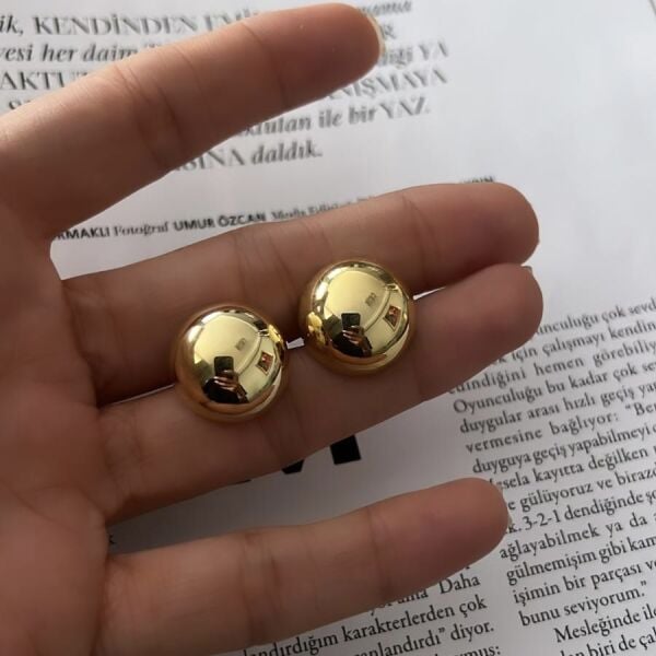 Bombi Top Küpe (Çift)