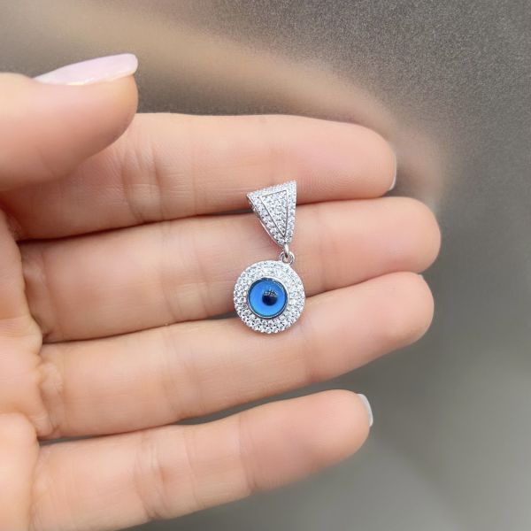 İthal 3 mm Suyolu ve Nazar Kolye Ucu