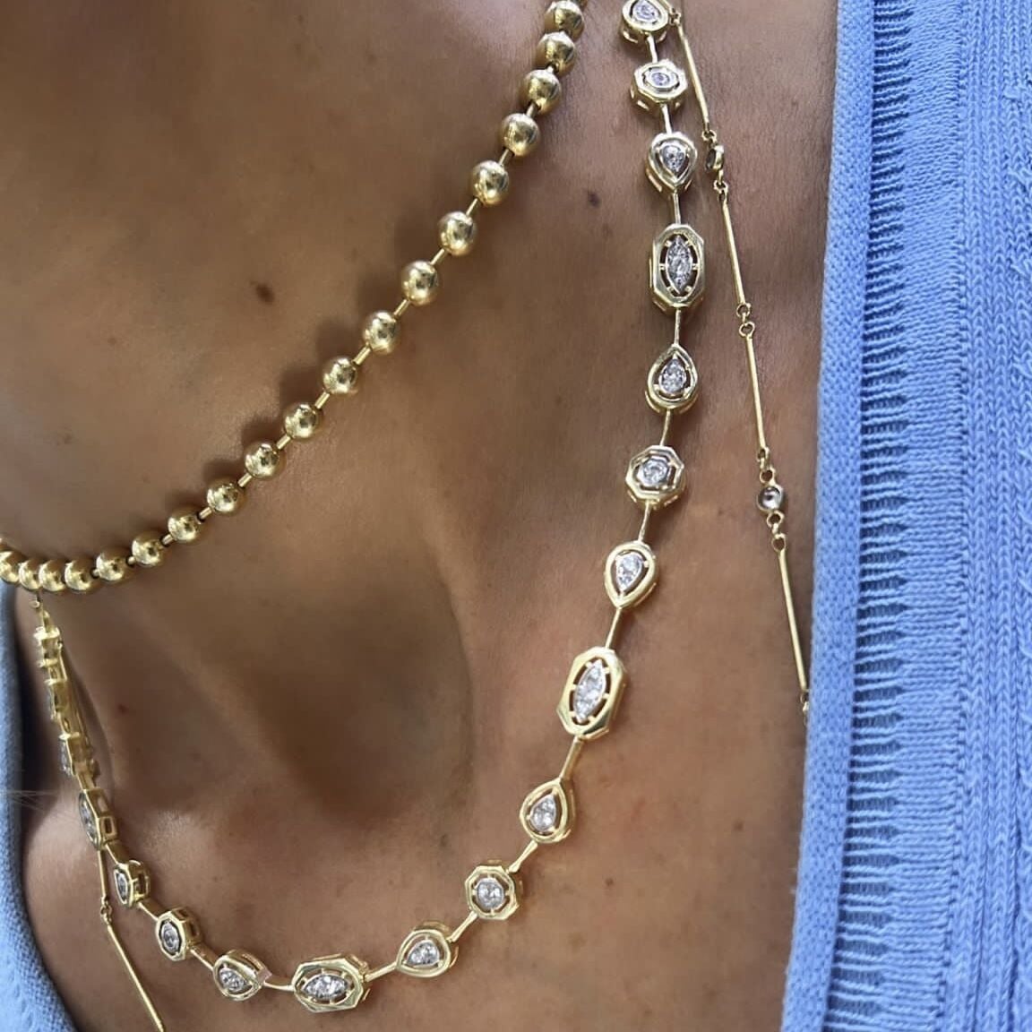 Model Taşlı Gerdanlık