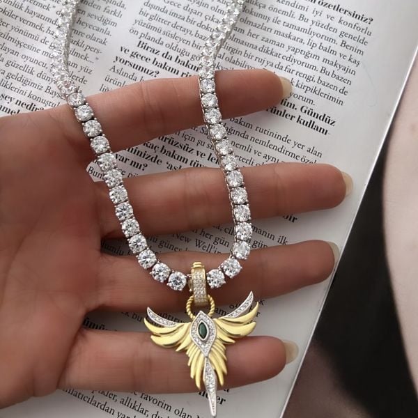 İthal 5 mm Suyolu Kolye ve Anka Kuşu