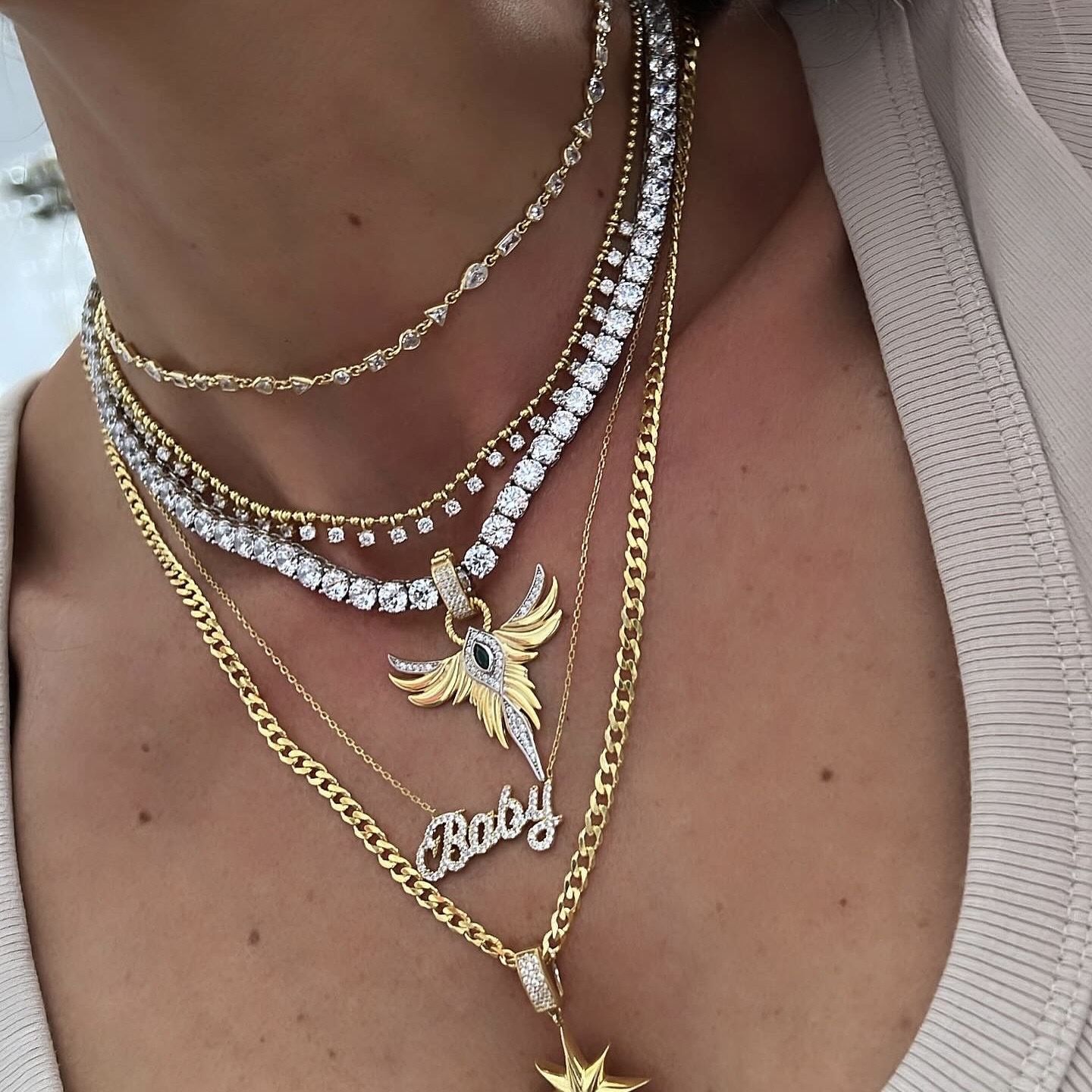 Imported 5 mm Waterway Necklace and Phoenix