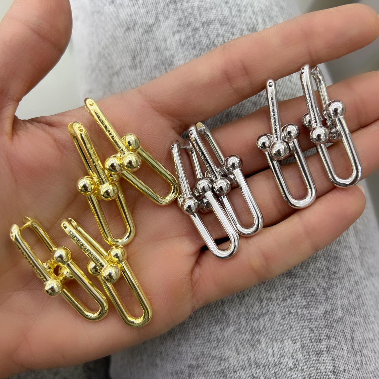 İthal Büyük Boy Tiffy Küpe (Çift)