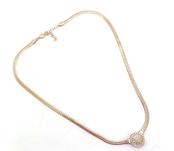 Tek Taş Choker Kolye