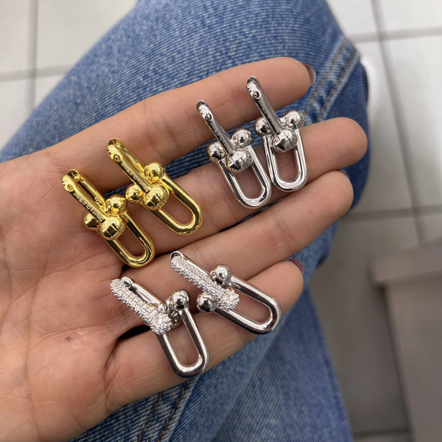 İthal Orta Boy Tiffy Küpe (Çift)