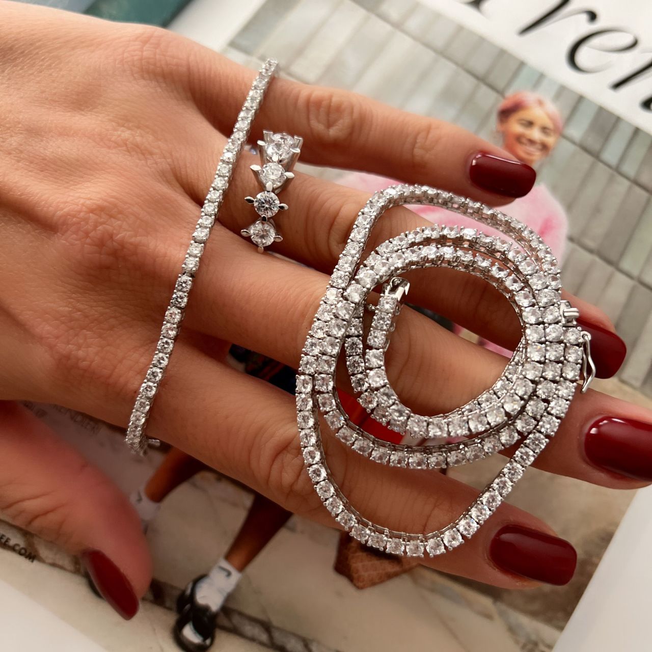 İthal Suyolu Kolye 3 mm