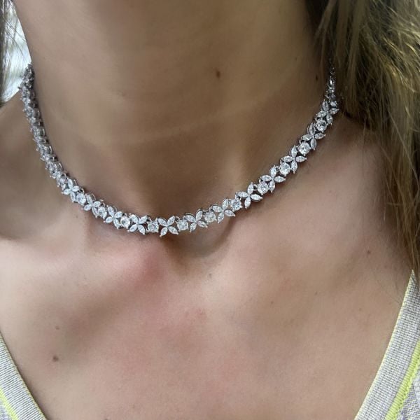 Imported Flower Stone Necklace