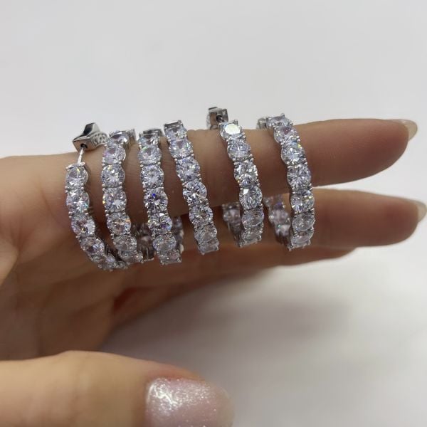 İthal Suyolu Halka Küpe (Çift)