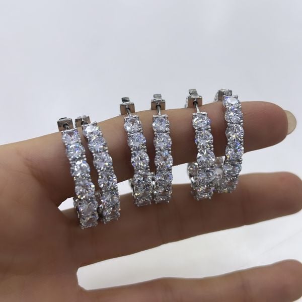 İthal Suyolu Halka Küpe (Çift)