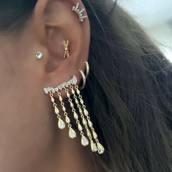 Damla Taş Salkım Küpe (Çift)