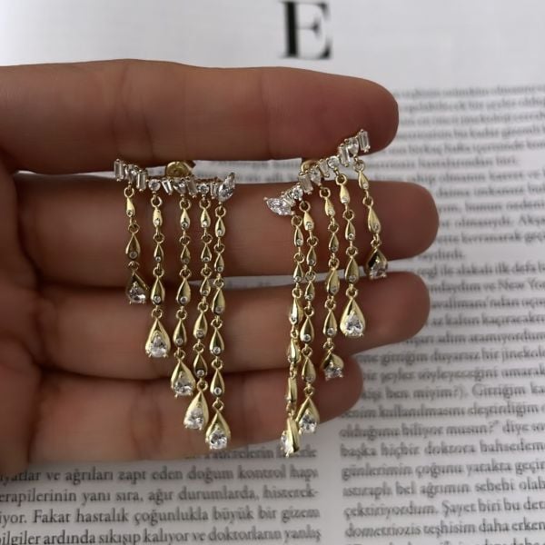 Damla Taş Salkım Küpe (Çift)