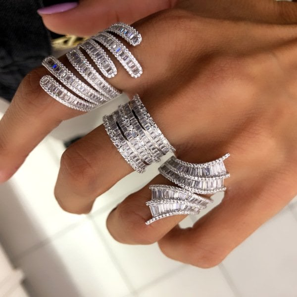 İthal Baget Taşlı Quanta Yüzük