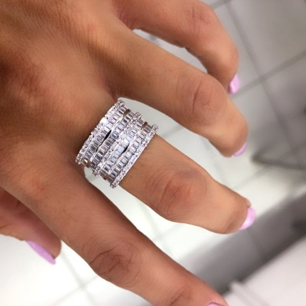 İthal Baget Taşlı Quanta Yüzük