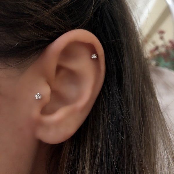 Cerrahi Çelik Taşlı Piercing