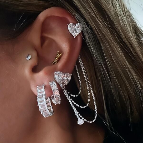 Suyolu Halka Küpe (Çift)