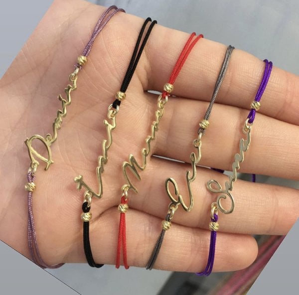 İsimli İp Bileklik