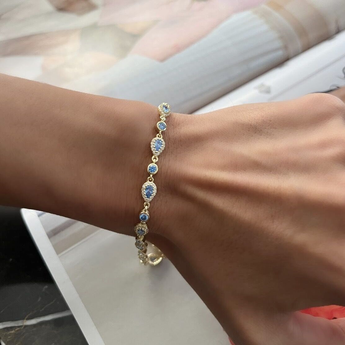 Turkuaz Damla Bileklik