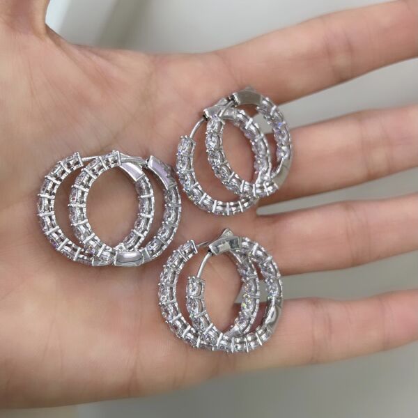 İthal Suyolu Halka Küpe (Çift)