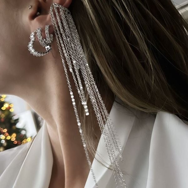 Chains Kıkırdak Küpe