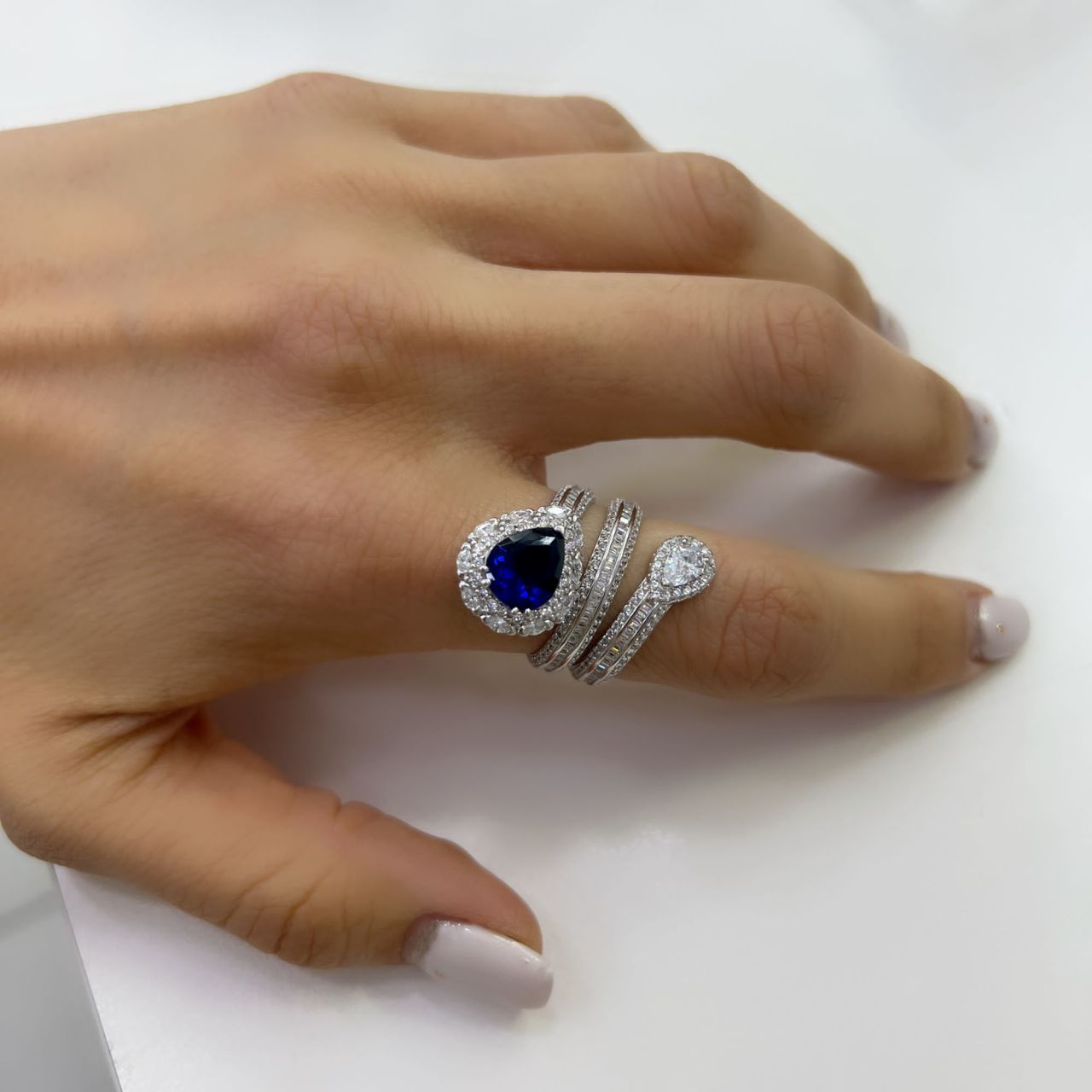 İthal Tw Sarmal Damla Yüzük