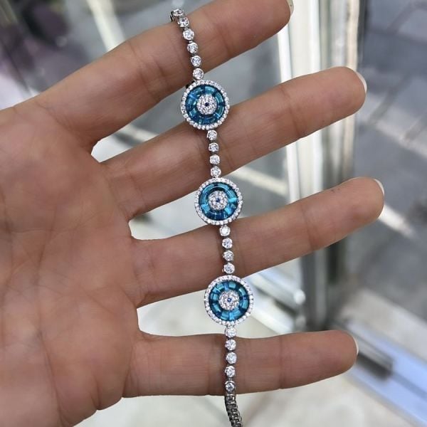 3'lü Camgöz Suyolu Bileklik
