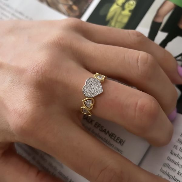 Love Stone Yüzük Beyaz