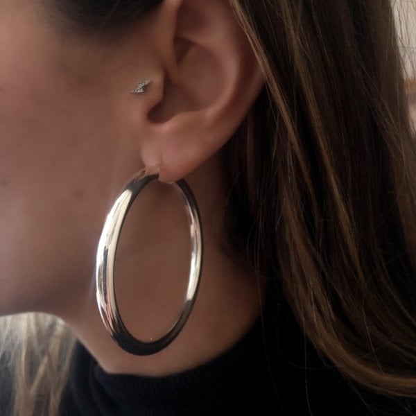 Bombe Halka Küpe 6 cm