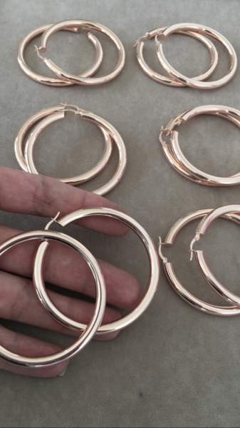 Bombe Halka Küpe 6 cm