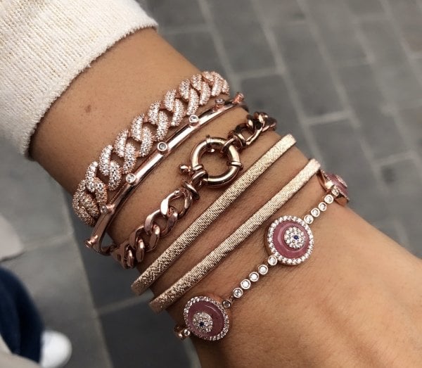 Halkalı Zincir Gurmet Bileklik