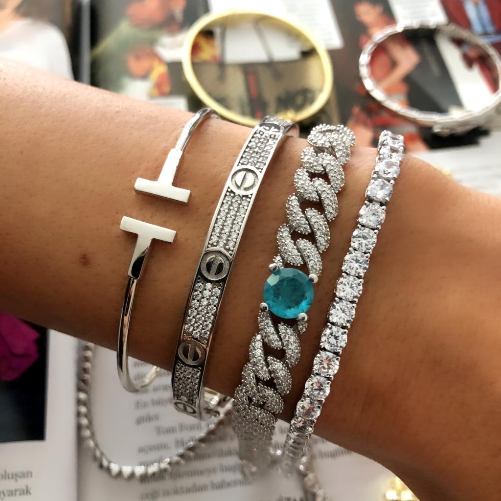 İthal Taşlı Kelepçe